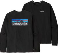 T shirt manches longues patagonia p 6 logo responsibili tee noir