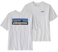 Patagonia - T-shirt en coton recyclé - M's P-6 Logo Responsibili-Tee White pour Homme en Coton - Taille M - Blanc Blanc M