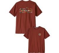 Patagonia - T-shirt en coton recyclé - M's Unity Fitz Responsibili-Tee Dried Vanilla pour Homme en Coton - Taille 163-169 - Marron Marron 163-169