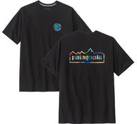 Patagonia - T-shirt en coton recyclé - M's Unity Fitz Responsibili-Tee Ink Black pour Homme en Coton - Taille L - Noir Noir L