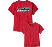 Patagonia - T-shirt en coton recyclé - W's P-6 Logo Responsibili-Tee Potters Red pour Femme en Coton - Taille S - Rouge Rouge S