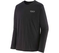 Patagonia - T-shirt en laine de mérinos - M's L/S Cap Cool Merino Blend Graphic Shirt Heritage Header: Black pour Homme en Laine - Taille L - Noir Noir L