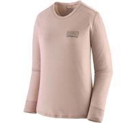 Patagonia - T-shirt en laine de mérinos - W's L/S Cap Cool Merino Blend Graphic Shirt Fitz Roy Strt Shrm Taupe pour Femme en Laine - Taille 149 - Beige 149