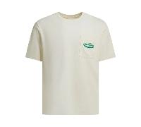 T shirt manches courtes patagonia midweight 95 oval logo pocket beige homme