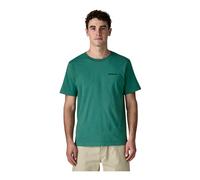 Patagonia - P-6 Logo T-Shirt - Homme - Tops - Vert - Taille: M