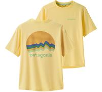 Patagonia - T-shirt polyvalent - K's Cap SW T-Shirt Ridge Rise Moonlight Buttercup Yellow - Taille Enfant 126-132 - Jaune Jaune 126-132