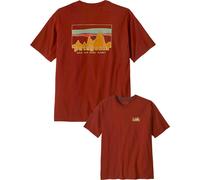 Patagonia - T-shirt recyclé - M's '73 Skyline Organic T-Shirt Dried Vanilla pour Homme en Coton - Taille 141 - Marron Marron 141