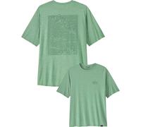 Patagonia - T-shirt respirant - M's Cap Cool Daily Graphic Shirt Strataspire: Ellwood Green X-Dye pour Homme - Taille XL - Vert Vert XL