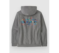 Patagonia - Sweat en matière recyclée - Unity Fitz Uprisal Hoody Gravel Heather en Coton - Taille M - Gris Gris M