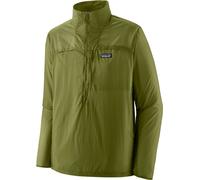 Patagonia - Veste de randonnée ultralégère - M's Houdini Stash 1/2 Zip P/O Caper Green pour Homme en Nylon - Taille L - Vert Vert L