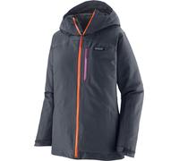 Patagonia Veste de ski femme Insulated Powder Town Jkt Smolder Blue avec Orange Peel S