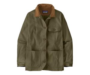 Patagonia Veste Point Reyes Canvas pour dames brun/vert