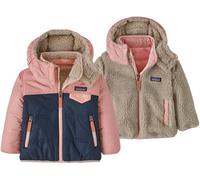 Patagonia - Veste réversible - Baby Reversible Tribbles Hoody New Navy w/Mallow Pink - Taille Enfant 3 ans - Rose Rose 3 ans