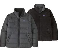 Patagonia - Veste réversible en duvet - M's Reversible Silent Down Jkt Forge Grey pour Homme - Taille 149 - Gris Gris 149