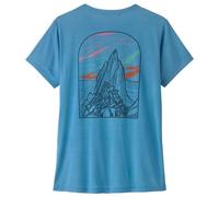 Patagonia - Cap Cool Daily Cloud Crag W's Shore Blue Light Shore Blue X Dye - S - Tee-shirt de rando