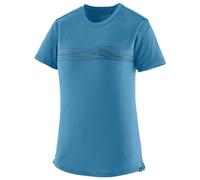 Patagonia - Cap Cool Merino Graphic Shirt - T-shirt femme Strata Stripe: Shore Blue - M