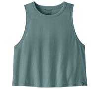 Patagonia - Women's Cap Cool Trail Cropped Tank - T-shirt technique - L - blue sage