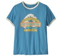 Patagonia - Women's Great Waves Ringer Tee - T-shirt - L - shore blue
