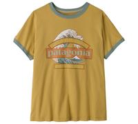 Patagonia - Women's Great Waves Ringer Tee - T-shirt - M - lynx tan