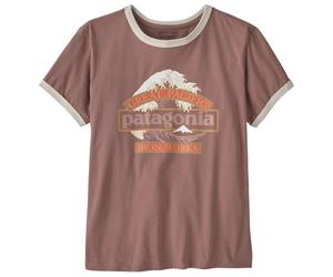 Patagonia - Women's Great Waves Ringer Tee - T-shirt - M - moonrise taupe