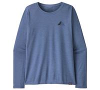 Patagonia - Women's L/S Cap Cool Daily Graphic Shirt - Lands - Haut à manches longues - M - driftways current blue x-dye