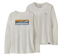 Patagonia - Women's L/S Cap Cool Daily Graphic Shirt Waters - Haut à manches longues - M - boardshort logo light plume grey white
