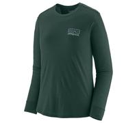 Patagonia - Women's L/S Cap Cool Merino Graphic Shirt - Haut en mérinos - L - fitz roy strata cascade green