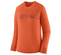 Patagonia - Women's L/S Cap Cool Merino Graphic Shirt - Haut en mérinos - M - strata stripe coal orange