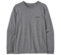 Patagonia - Women's L/S P-6 Logo Responsibili-Tee - Haut à manches longues - S - gravel heather