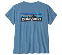 Patagonia P-6 Logo Responsibili-Tee Women 37567 Shore Blue Bleu M