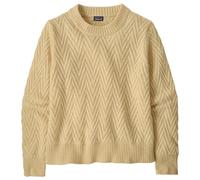 Patagonia - Women's Recycled Wool Crewneck Sweater - Pull en laine - S - chevron cable dark natural