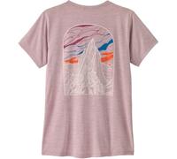 Patagonia - T-shirt de randonnée léger et respirant - W's Cap Cool Daily Shirt Cloud Crag Quiet Violet pour Femme - Taille L Violet L