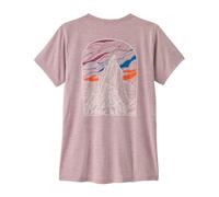 Patagonia - T-shirt de randonnée léger et respirant - W's Cap Cool Daily Shirt Cloud Crag Quiet Violet pour Femme - Taille L Violet L