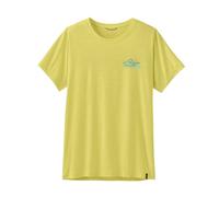 Patagonia - T-shirt de randonnée léger et respirant - W's Cap Cool Daily Shirt Trailcheck Lemon Zest pour Femme - Taille S - Jaune Jaune S