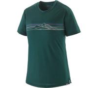 PATAGONIA W's Cap Cool Merino Blend Graphic Shirt - Femme - Vert - taille S- modèle 2026