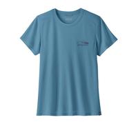 Patagonia T-shirt de trail respirant et léger W's Cap Cool Trail Stratapeaks Shore Blue Femme S