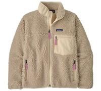 Patagonia - Polaire coupe-vent à col zippé - W's Classic Retro-X Jkt Natural w/Light Violet pour Femme - Taille S - Beige Beige S