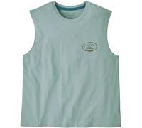 PATAGONIA W's Clean Climb Roots Boxy Organic Tank - Femme - Vert / Bleu - taille M- modèle 2025