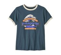Patagonia - Women's Great Waves Ringer Tee - T-shirt - M - summit blue