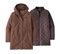 Patagonia - Parka 3 en 1 isolante et imperméable - W's Heyes Peak 3-in-1 Parka Berm Brown pour Femme en Nylon - Taille M - Marron Marron M