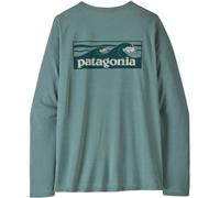 Patagonia - T-shirt de randonnée léger à manches longues - W's L/S Cap Cool Daily Shirt Boardshort Logo Blue Sage Light X-Dye pour Femme - Taille M - Bleu M