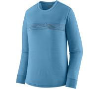 PATAGONIA W's L/s Cap Cool Merino Blend Graphic Shirt - Femme - Bleu - taille L- modèle 2026