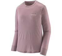 PATAGONIA W's L/s Cap Cool Merino Blend Graphic Shirt - Femme - Rose - taille XS- modèle 2026