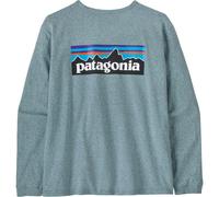 PATAGONIA W's L/s P-6 Logo Responsibili-tee - Femme - Bleu - taille M- modèle 2027