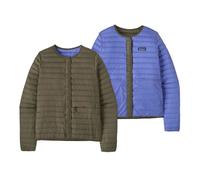 Patagonia - W's LW Reversible Down Sweater Cardigan - Doudoune femme Basin Green - M