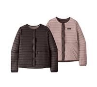 Patagonia - W's LW Reversible Down Sweater Cardigan - Doudoune femme Den Brown - S