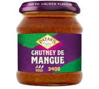 PATAK'S - Chutney de Mangue Gourmand aux Notes Exotiques, Texture Fondante (Pot 340g) - Lot de 3 - vendu par Lot