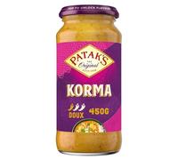 PATAK'S - Sauce curry Korma | Onctueuse et savoureuse | Parfaite pour vos plats exotiques | le pot de 450g | LOT DE 4