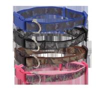Patapalooza Collier réfléchissant Camouflage pour Chiens : résistant, réglable et léger, idéal pour Les promenades Nocturnes et la sécurité en extérieur.