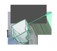 Patapalooza Filet de pêche Vert résistant à l'usure, léger et Facile à Utiliser ; idéal pour Attraper des Poissons dans diverses Conditions Aquatiques.